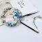 Chinese Style Multi-pattern Silk Embroidery Dual-faced Handmade Fan With Wooden Handle and Tassel Pendant(19*37cm)
