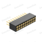 Dnenlink 1.27mm Pitch Dual Row H4.0mm Plane Contact Straight Female Header SMT Type PogoPin Header