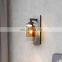 Hot Sale Double Glass Lampshade Home Decoration Lobby Wall Lamp Modern Indoor Led Glass Wall Lamp