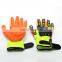 HPPE anti impact ant cut mechanic TPR sandy nitrile gloves