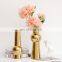 Light luxury golden simple home dining table flower arrangement ceramic vase decoration ornaments