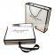 custom white magnetic shirt packing box modern cajas carton foldable ribbon shoes gift paper box with bows