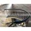 Modern wooden/ glass tread indoor curved staircase arc stairs escaleras