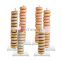 Amazon hot sell donut display 5pcs per set clear acrylic donut stands