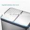 2022 popular home and hotel 2 in 1 garbage bin recycling stainless steel 40L 60L kitchen recycle waste bin