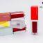 LP008 Wholesale Empty Transparent Square Lip Gloss Tube Container with Private Logo