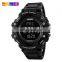 SKMEI 1180 Men 3D Pedometer Heart Rate Monitor Calories Counter Wristwatch Digital Display Watch Outdoor Sports Watches