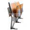 New design aluminum school desk and chair university furniture classroom chair TC954-1-E