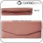 guangzhou supplier high quality petal saffiano leather slim snap closure clutch wallet for ladies