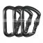 JRSGS Wholesale Factory 3PCS Auto Locking Carabiner for Camping  Outdoor Climbing Activity 30KN Aluminum Anodizing Snap Hook