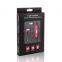 Popular hot sale micro earpiece glowing headphones led light earphones