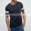Two tone custom t-shirts for men, wholesale round neck t shirt, cheap custom t shirt