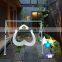 event party LED Swing seasaw glowing round colorful hanging color changing remote control led swing chair outdoor