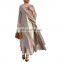 Drop Shipping Kimono Open Abaya New Modest Layered Chiffon Long Sleeve Cardigan Islamic Clothing Women Muslim Dress Dubai Abaya