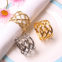 Cheap Wholesale Iron Napkin Buckle Simple Wrapped Wire Napkin Ring