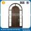 Modern Fashion Solid Flat Top Wrought Iron Double Swing Door