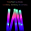 Wholesale Flashing RGB Floating Pool Red Patriotic Cheer Stick Custom Led 3 Mode Customized Foam Glow Sticks For Wedding Concert