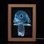 USB Photo Frame With Led Light Inside Wholesale Custom Made Wooden Table Gift Light For Living Room