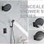 Keep the overall cleanliness and hygiene, not easy to be bumped, and enhance the overall aesthetics Concealed shower set series