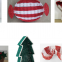 Xmas basket, tree collar glass and decors