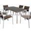 Best selling garden furniture set dining table and chair outdoor dining set