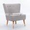 RCH-4146 Upholstery fabric sofa chairs comfortable lounge single armless sofa chair