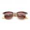 New Bamboo Sunglasses Metal Hinge Sunglass Men/Women Wood Glasses