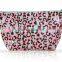 Nylon Cosmetic bag with zipper and wrist fashion leopard cosmetic bag for women