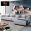 Modern Style Comfortable L Shape Grey Fabric Sofa Wood Base For Living Room Use Or Wholesale