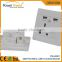 British /UK type USB wall socket with Short Circuit and overload proof Combination switch socket with CE standard
