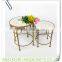 KZ160238 Luxury 3-tier Metal Indoor Marble Top Flower/pot/Plant Stand