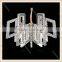 Factory quality insured modern wedding chandelier K9 crystal hanging led lights for supper room