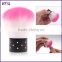 9 colors Nail Dust Brush comfortable useful round nail cleaning brush face makeup brush