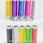 Promotional gift 2600mAh Lipstick colorful pink black mini OEM power bank