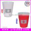 Custom logo double wall plastic Heat Temperature Sensitive color changing cup
