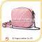 Wholesale Pink Leather Woven Teen Bags
