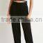 High quality casual new arrival women black flared trousers casual pants