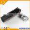 Factory supply genuine pu black leather 2 bottons car key bag with logo for Toyota