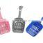 Wholesale plastic pet litter sholve with lovey cat head pattern cat litter