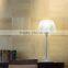Reeded clear glass table light frosted glass table lighting