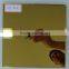 Luxury unframed bronze gold mirror made of golden tinted float glass