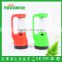 2 in 1 LED Portable Light Plastic Portable Camping Light Solar Rechargeable Lantern Lamp Torch