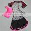 ladies cheap polyester hot sale yoga wear with subliamtion sleeve