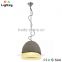 Traditional cement pendant lamp hanging light with metal ceiling rose