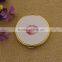 Beautiful White pu Leather Mirror Pocket/sexy Lips Makeup Compact Mirror Custom