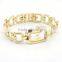 New Technology 2016 Stainless Steel Gold Plated Wrist Watch