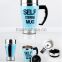 Coffee Self Stirring Mug 2015 Andux Chic Mugs Electric Drink Mixer Coffee Mixing Drinking Cups 350ml Milk Coffee Cups