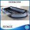 Dark grey inflatable rubber boat HLM360 with plywood floor