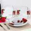 Fine ab grade porcelain white luxury porcelain dinner set