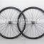 China carbon cyclocross bike wheels 700C 30mm deep carbon road wheels with DT 350s disc hub